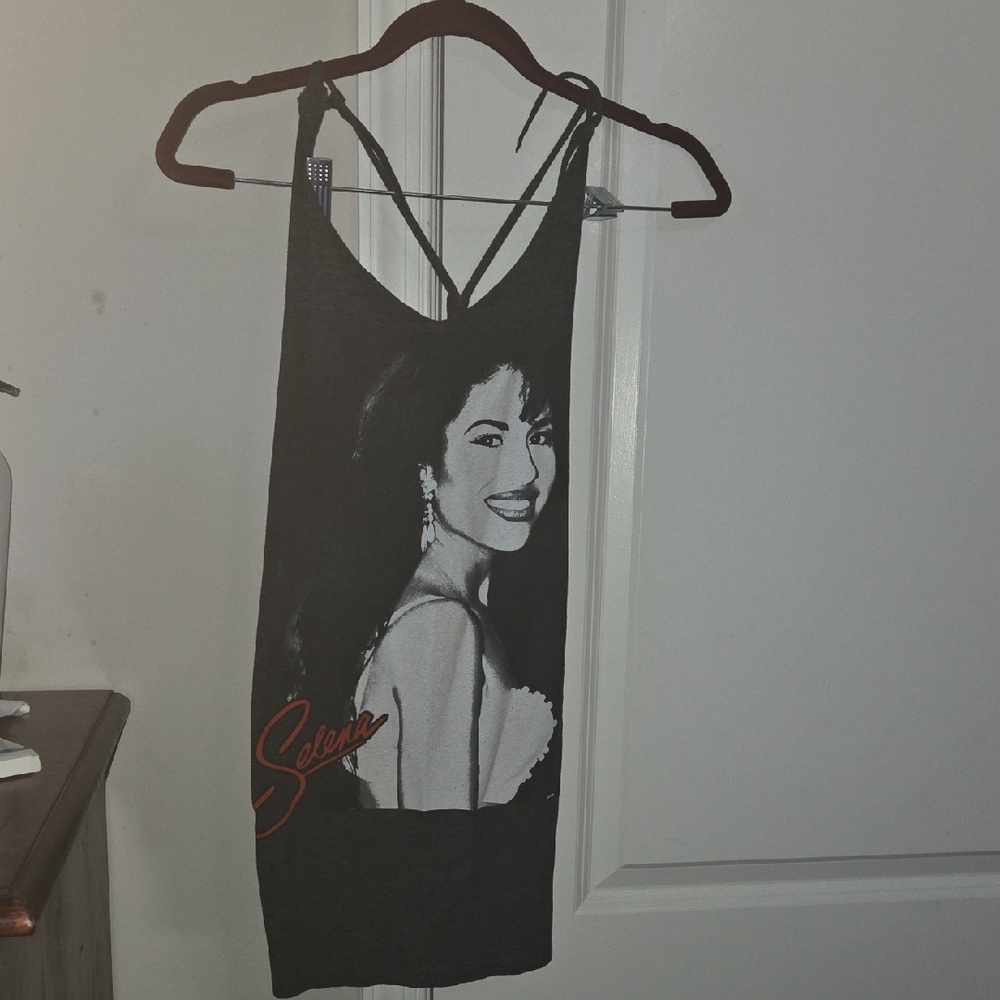Selena Black Tank Top Workout Tank Unique Cutout Braded Design